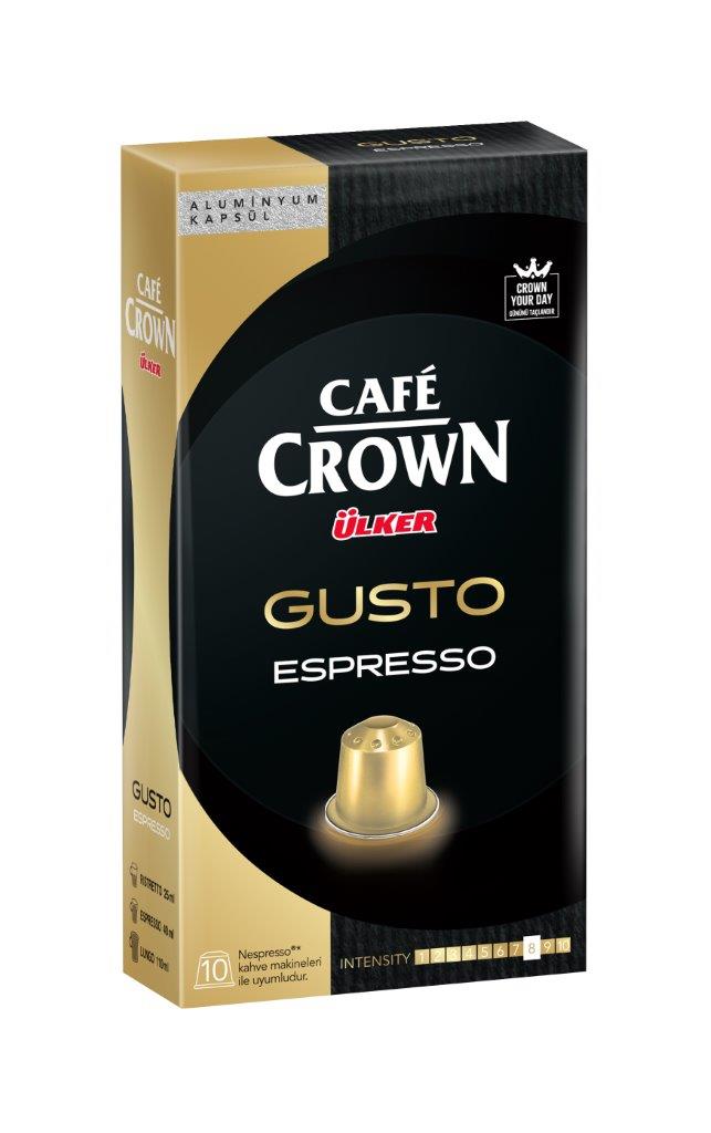 Ulker Cafe Crown Gusto Capsule Coffee 5.2g (Pack of 10 Pieces)