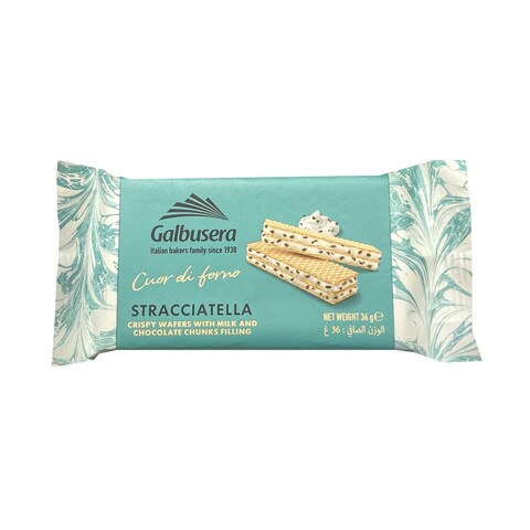 Galbusera Wafer Stracciatella Ice Green 36gm (Buy 2 + 1 Free)