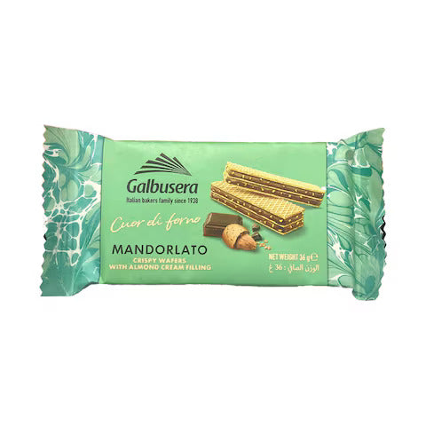 Galbusera Wafer Mandorlato Green 36gm (Buy 2 + 1 Free)
