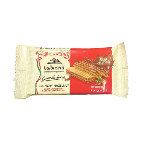Galbusera Wafer Crunchy Hazelnut Red 36gm