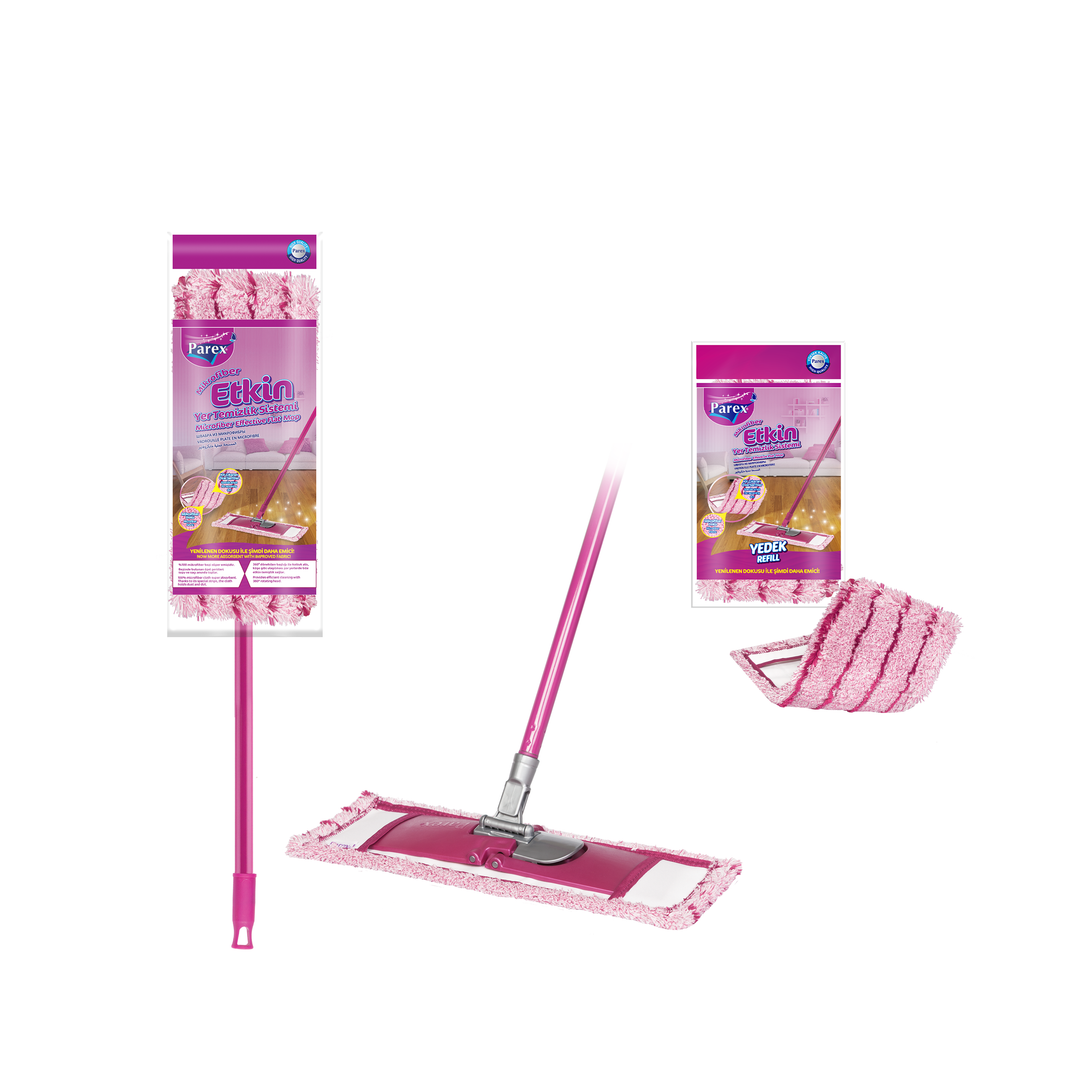 ممسحة مسطحة قابلة لإعادة التعبئة من الألياف الدقيقة الفعالة من برو باركس