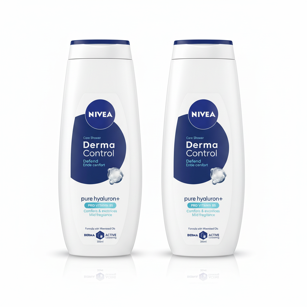 NIVEA SHOWER GEL DERMA CONTROL DEFENDL 500ML (Pack of 2)