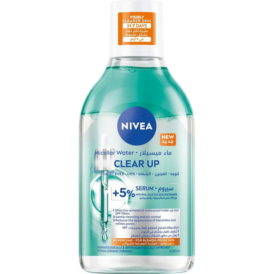NIVEA MICELLAIR WATER CLEAR UP 400 ML