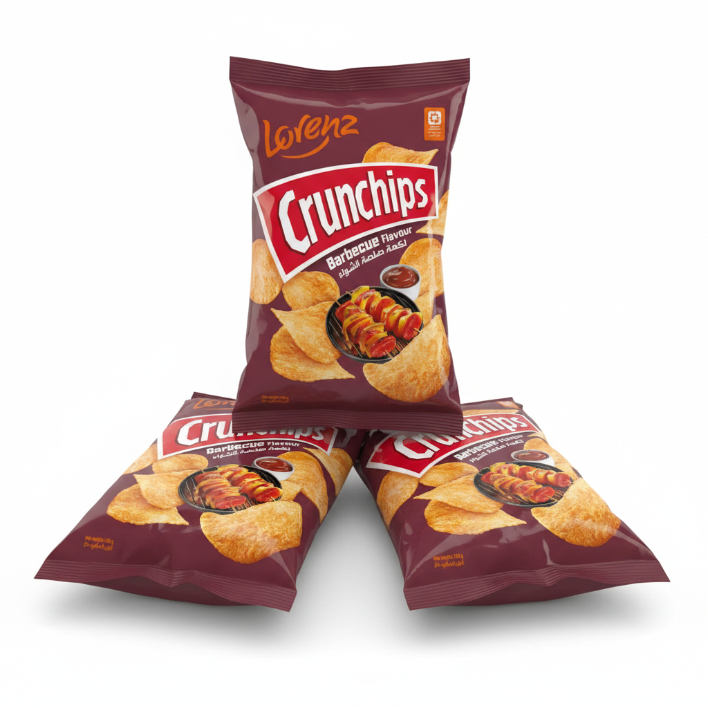 Lorenz Crunchips Barbecue 100G (Pack of 3)