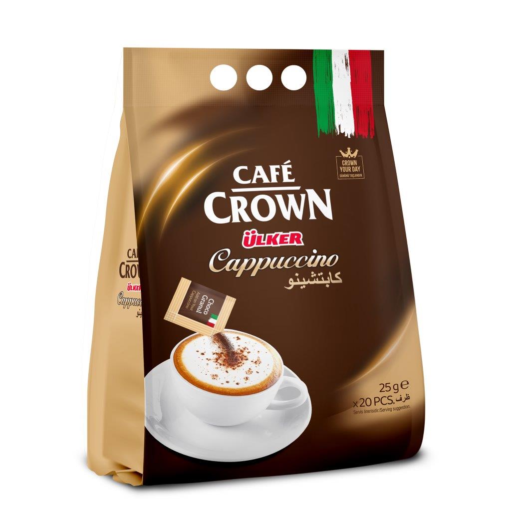 Ulker Cafe Crown Cappuccino 25g (Pack of 20 Pieces)