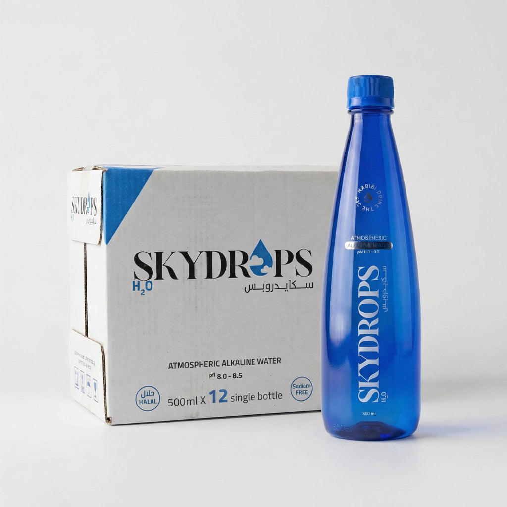 Skydrops H2O Atmospheric Alkaline water 500ml (Pack of 12)