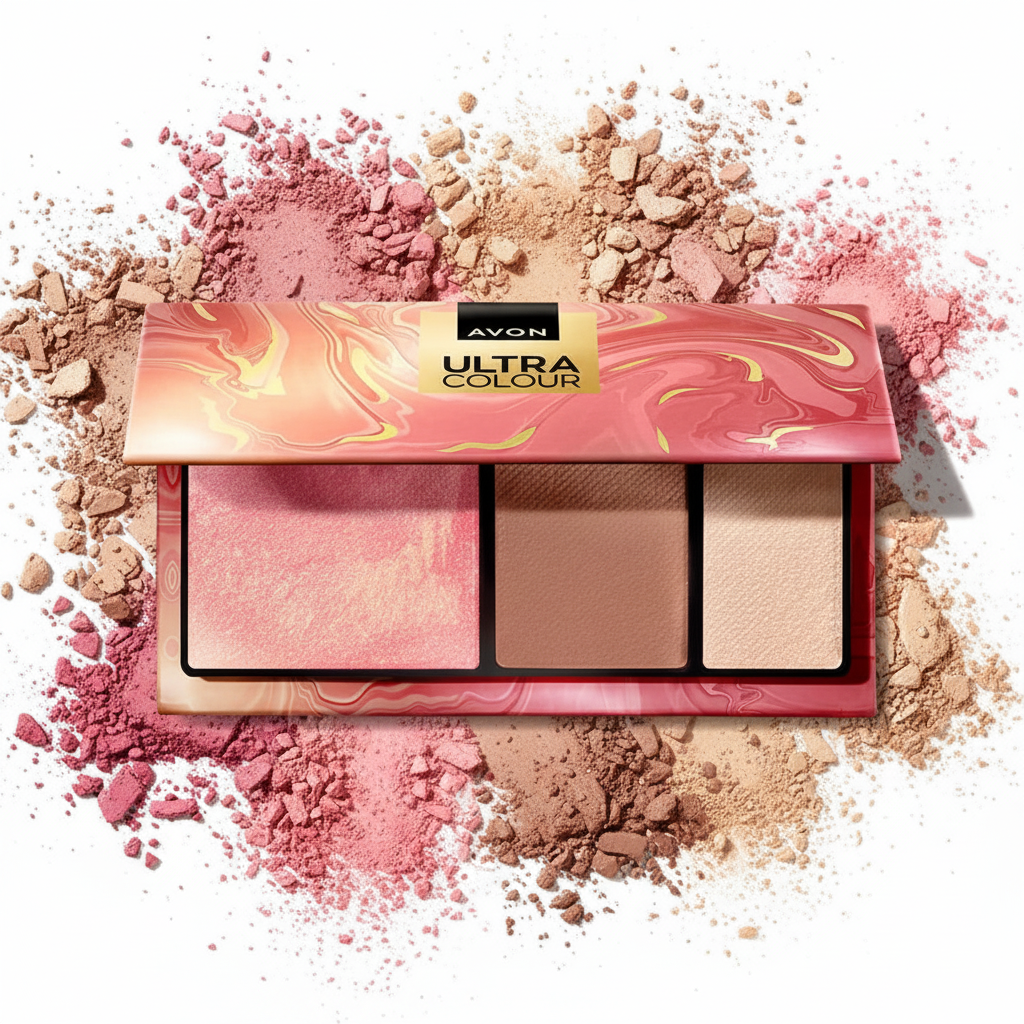 AVON 3 IN 1 FACE PALETTE GOLDEN HOUR