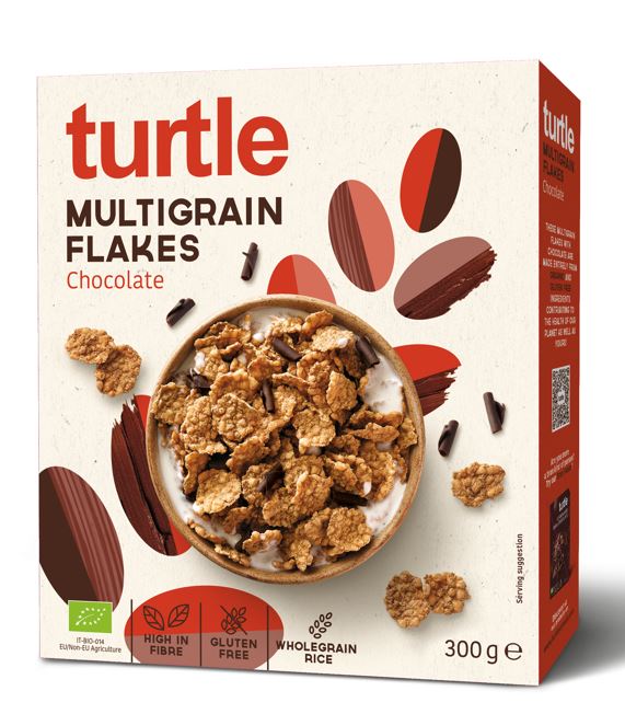 TURTLE MULTIGRAIN FLAKS CHCLTE 300gm