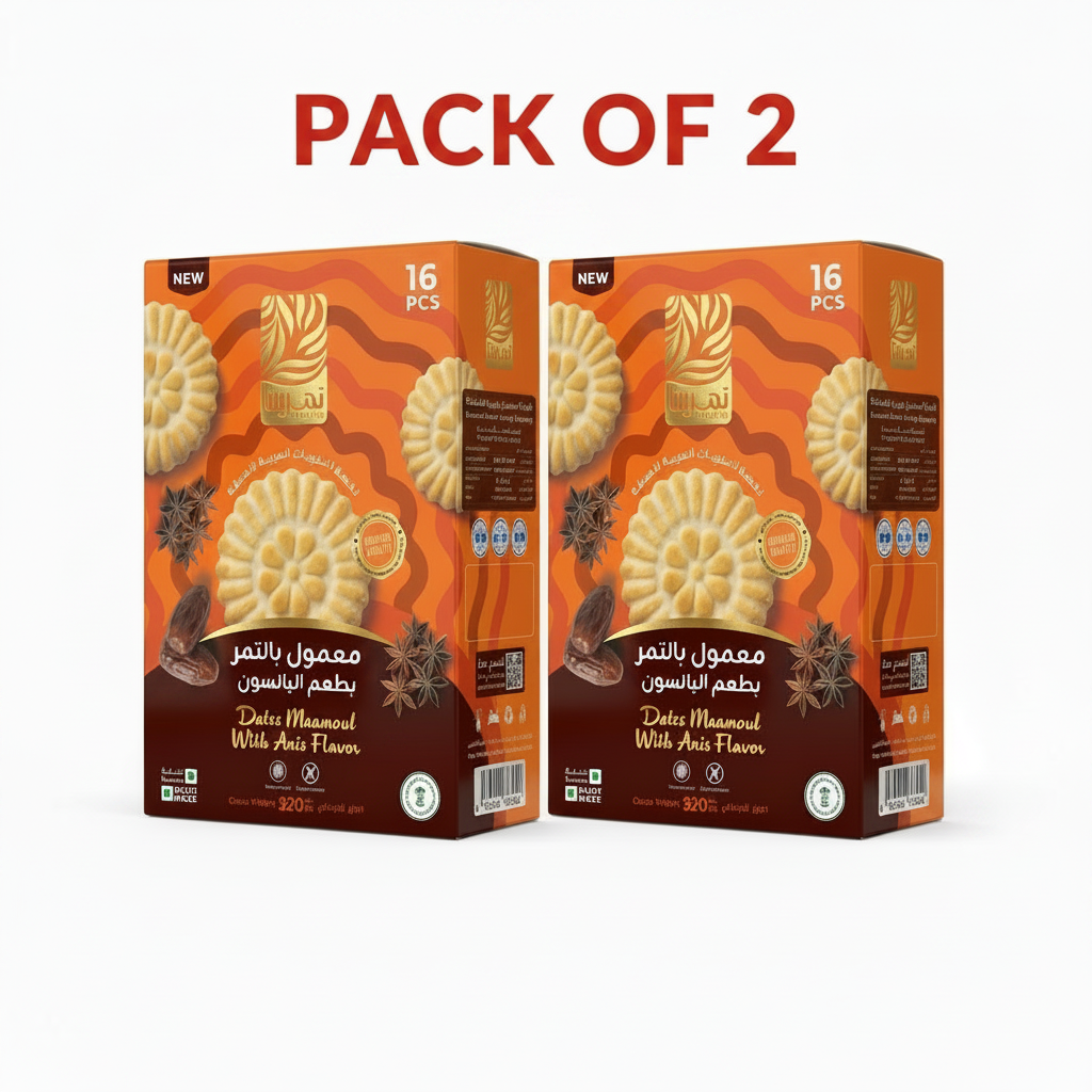 TAMRITA ANISE MAAMOUL WITH PREMIUM DATES 320G (Pack of 2)