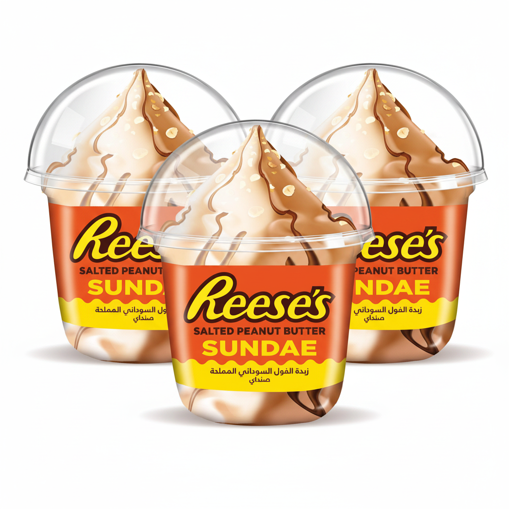 REESES SALTED PEANUT BUTTER SUNDAE 180ml (Pack of 3)