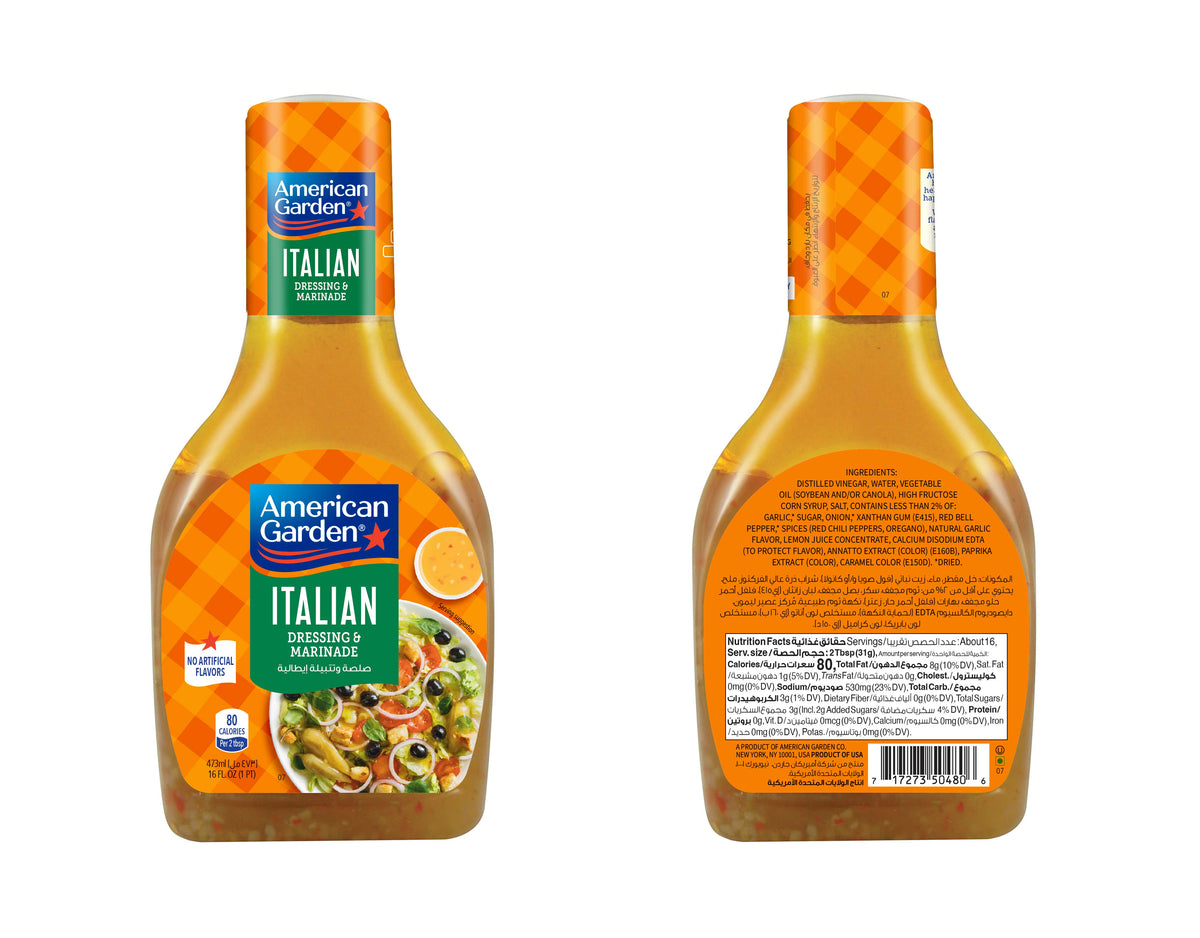 American Garden Italian Dressing 473 ml (Pack of 3)
