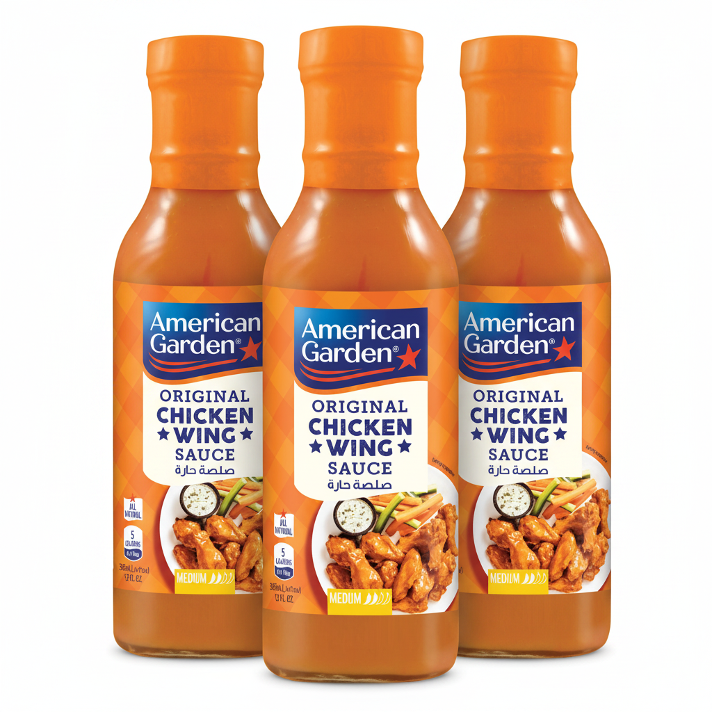 American Garden Chicken Wing Sauce Original 12oz (Pack of 3)