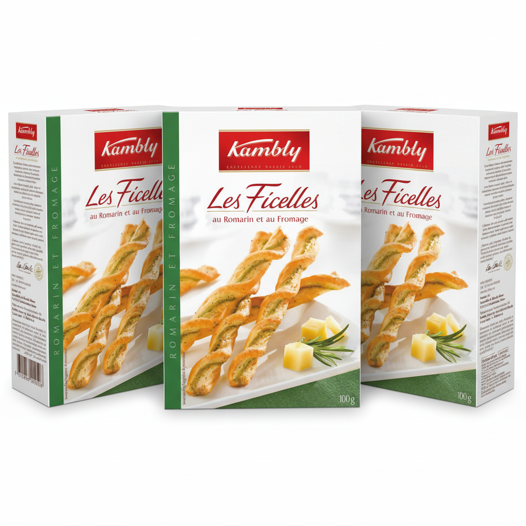 Kambly Ficelles Romarin 100g (Pack of 3)