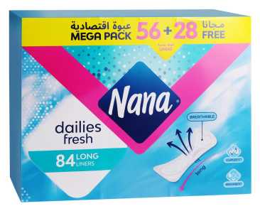 Nana Pantyliners Long Multi Mega Pack 84 Pads