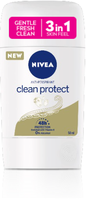 Nivea Deo Stick Clean Protect Female 50ml