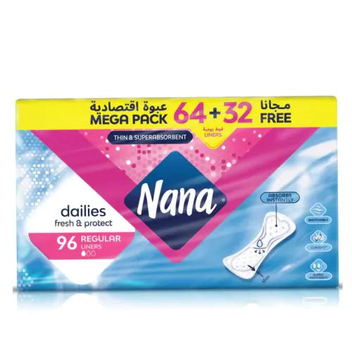 Nana Pantyliners Long Multi Mega Pack 96 Pads