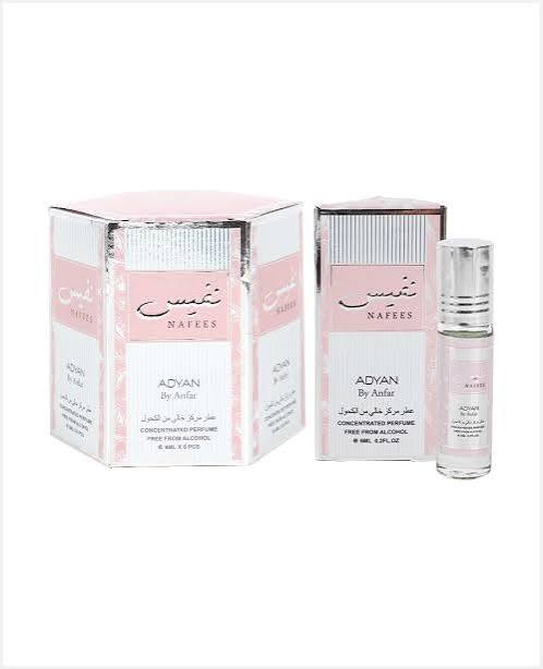 ADYAN ROLL ON NAFEES 6ML*6PCS PACK (Pack of 2)