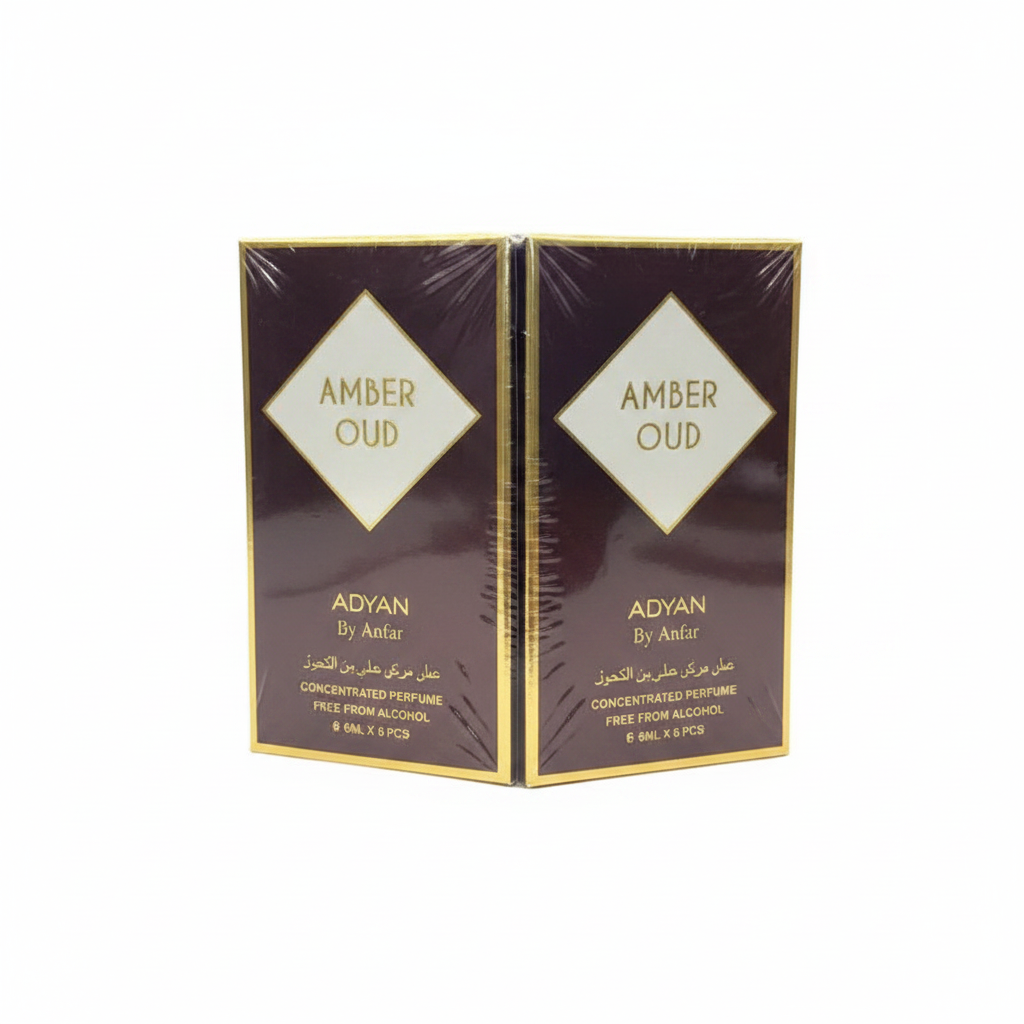 ADYAN ROLL ON AMBER OUD 6ML*6PCS PACK(Pack of 2)