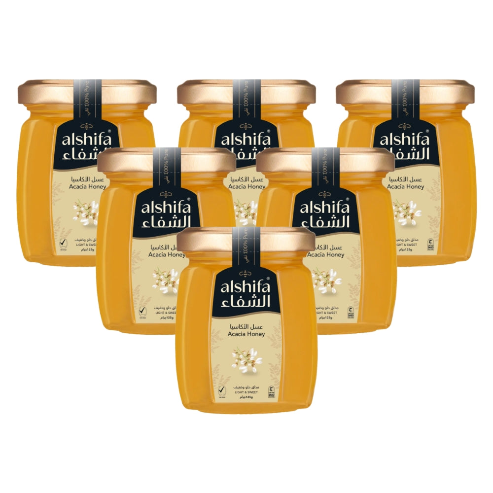 الشفاء عسل أكاسيا 125 جرام (عبوة من 6 قطع)