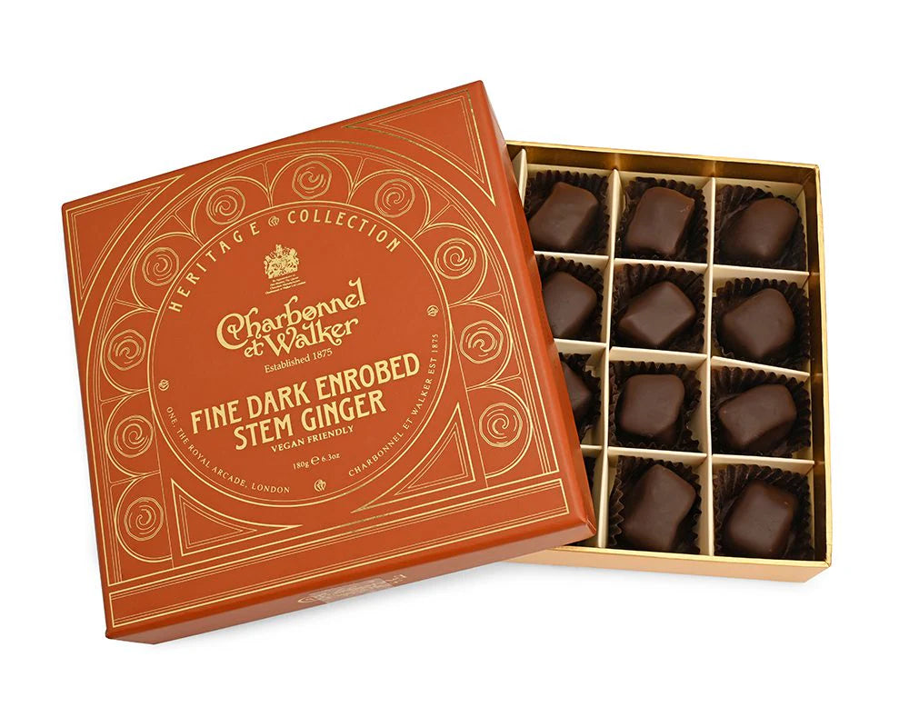 Charbonnel et Walker Fine Dark Enrobed Stem Ginger 180g