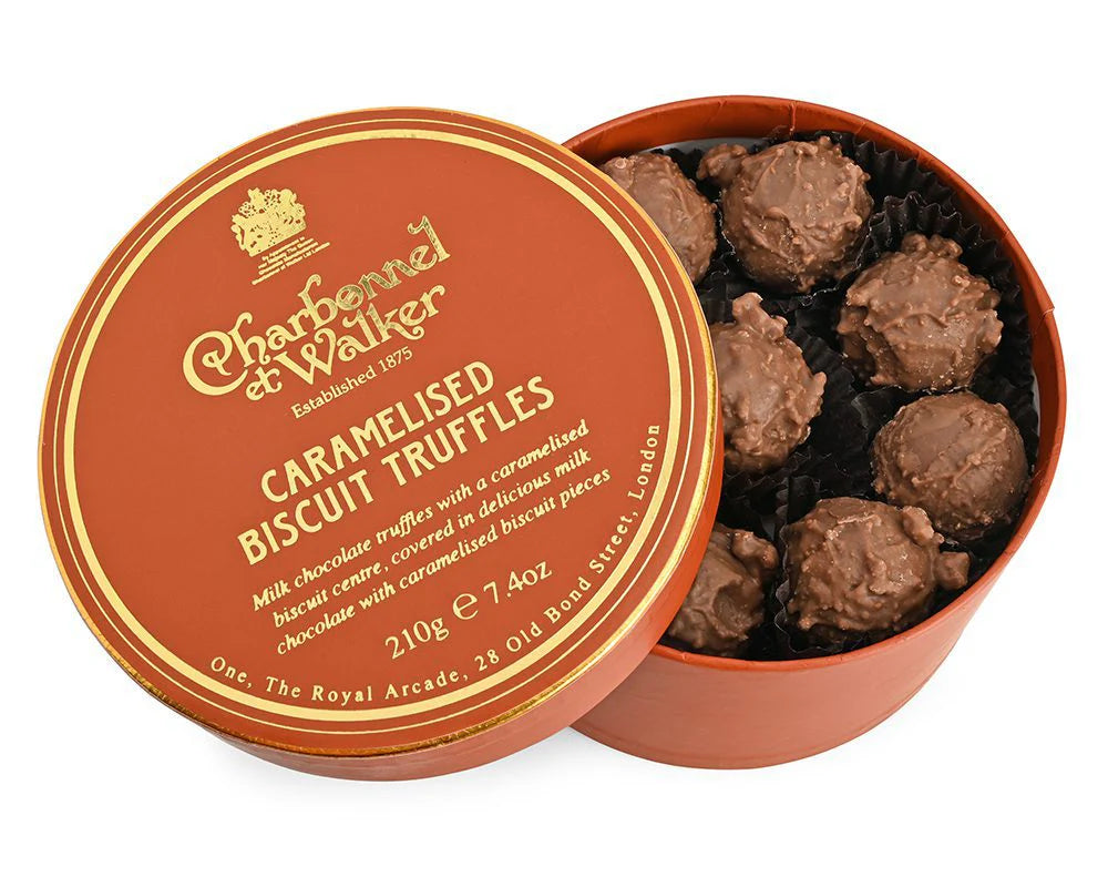 Charbonnel et Walker Caramelised Biscuit Truffles – Double Layer Gift Box 210g