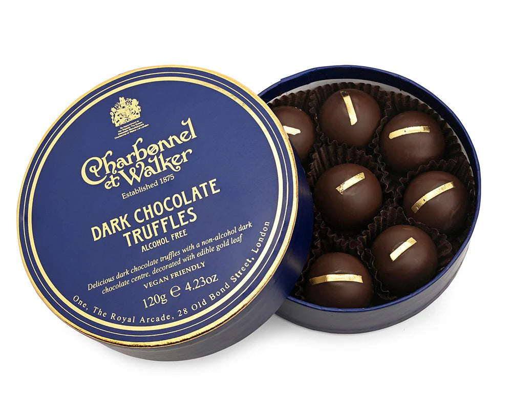 Charbonnel et Walker Dark Chocolate Truffles With Edible Gold Leaf 120g