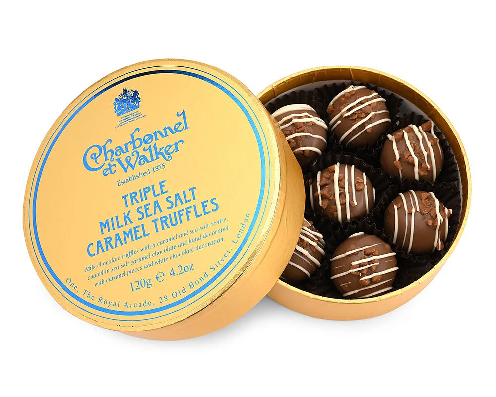Charbonnel et Walker Triple Milk Sea Salt Caramel Truffles 120g