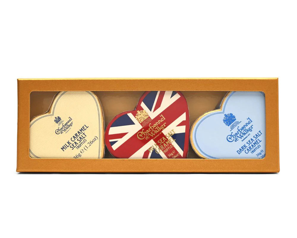 Charbonnel et Walker Mini Heart Trio Gift Set 105g