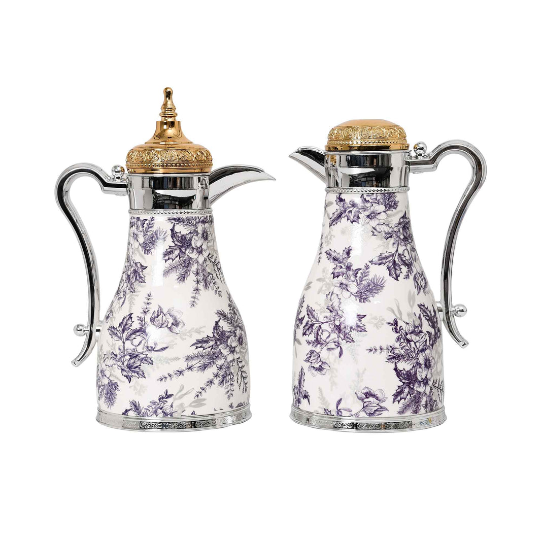 Casa Blu Imperial Botanical Elegance Flask Arabic Coffee & Tea Flask Set (2pc)
