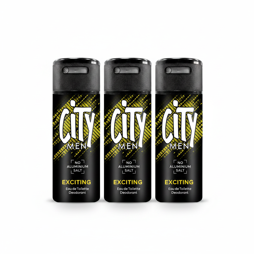 CITY DEOSPRAY EXCITING 150 ML (Pack of 3)