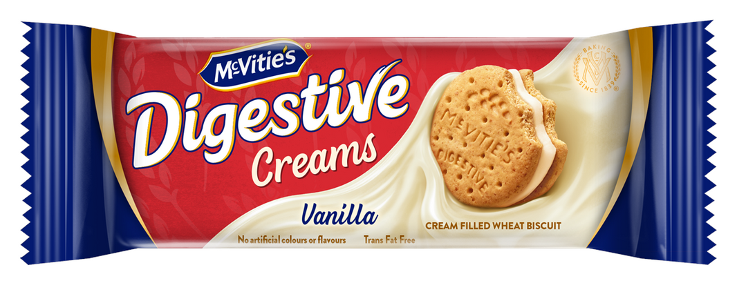 McVitie's Digestive Creams Vanilla 480 Gm (Pack of 2) (40gm x 12 Pieces)