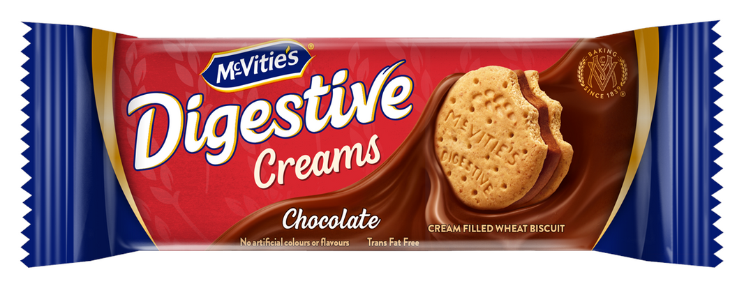 McVitie's Digestive Creams Chocolate 480 Gm (Pack of 2) (40gm x 12 Pieces)