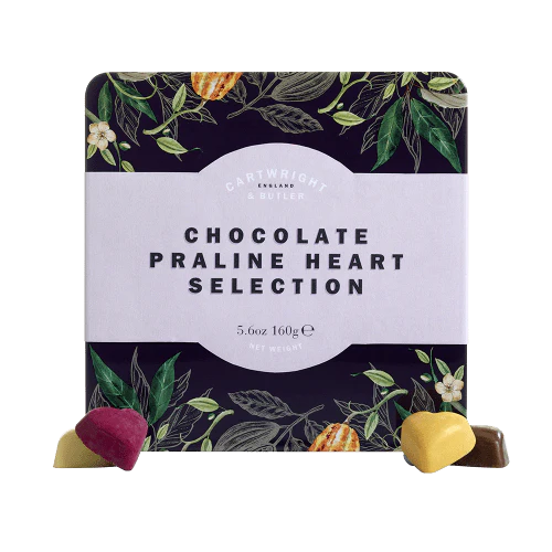 Cartwright & Butler Choco Praline Heart Tin 160g