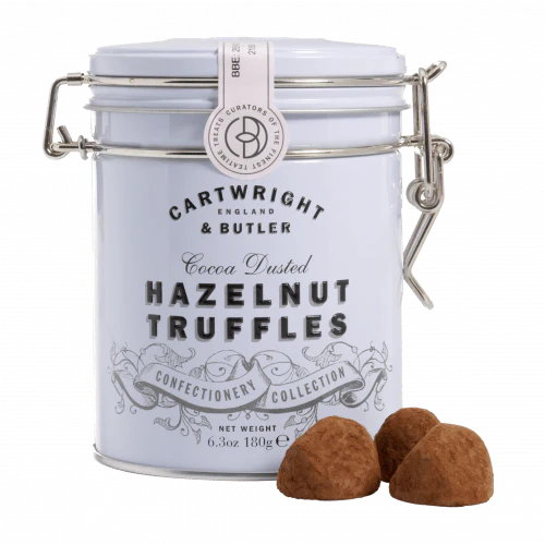 Cartwright & Butler Cocoa Dusted Hazelnut Choco Truff Tin 180g