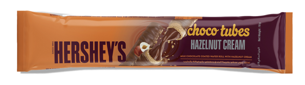 Hershey Hazelnut Choco tube 18g (Pack of 24 Pieces)