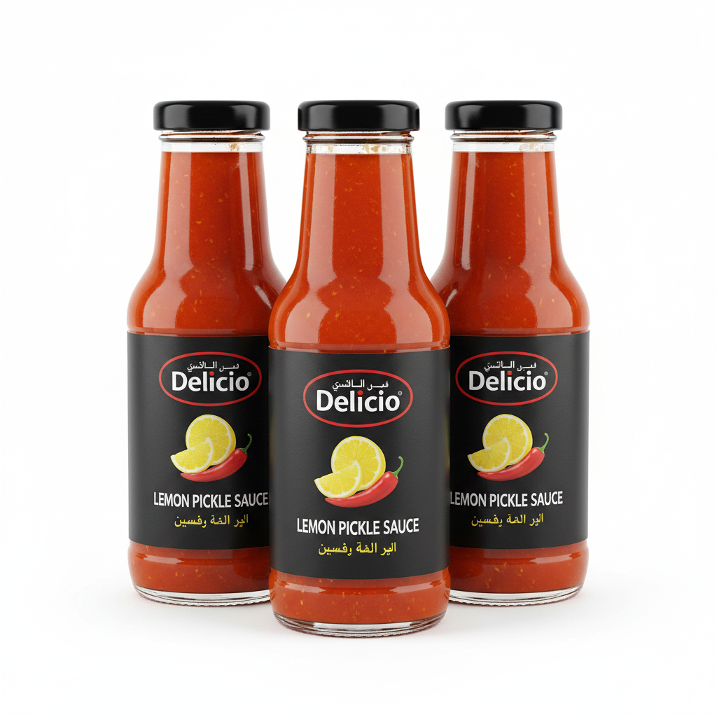 Delicio Lemon Pickle Sauce 150 ml(Pack of 3)