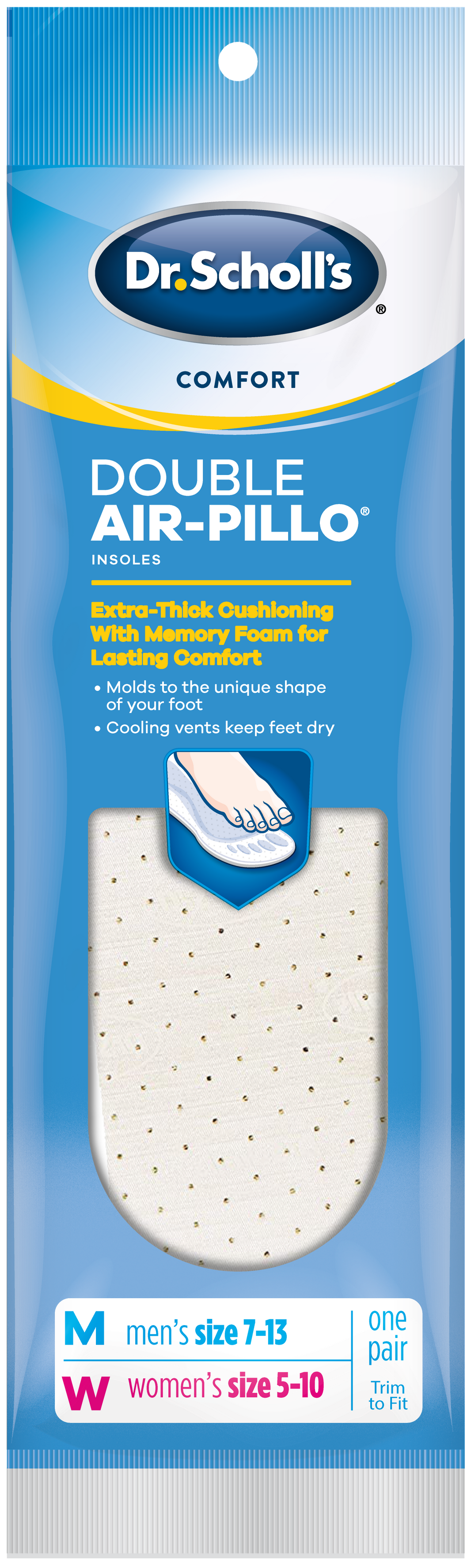 وسادة دكتور شول كومفورت الهوائية المزدوجة