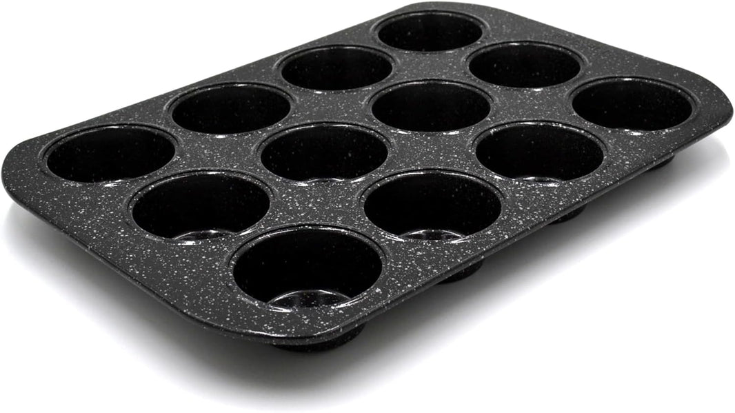 Prestige Granite Stone Bakeware Deep Muffin Tin 12 Cup PR48754