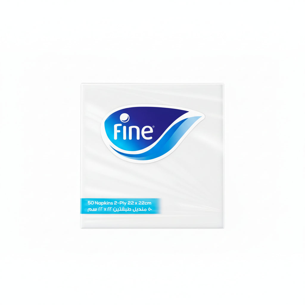Fine Table Napkins 50 Sheets 2 Ply 22X22 cm (Pack of 24)