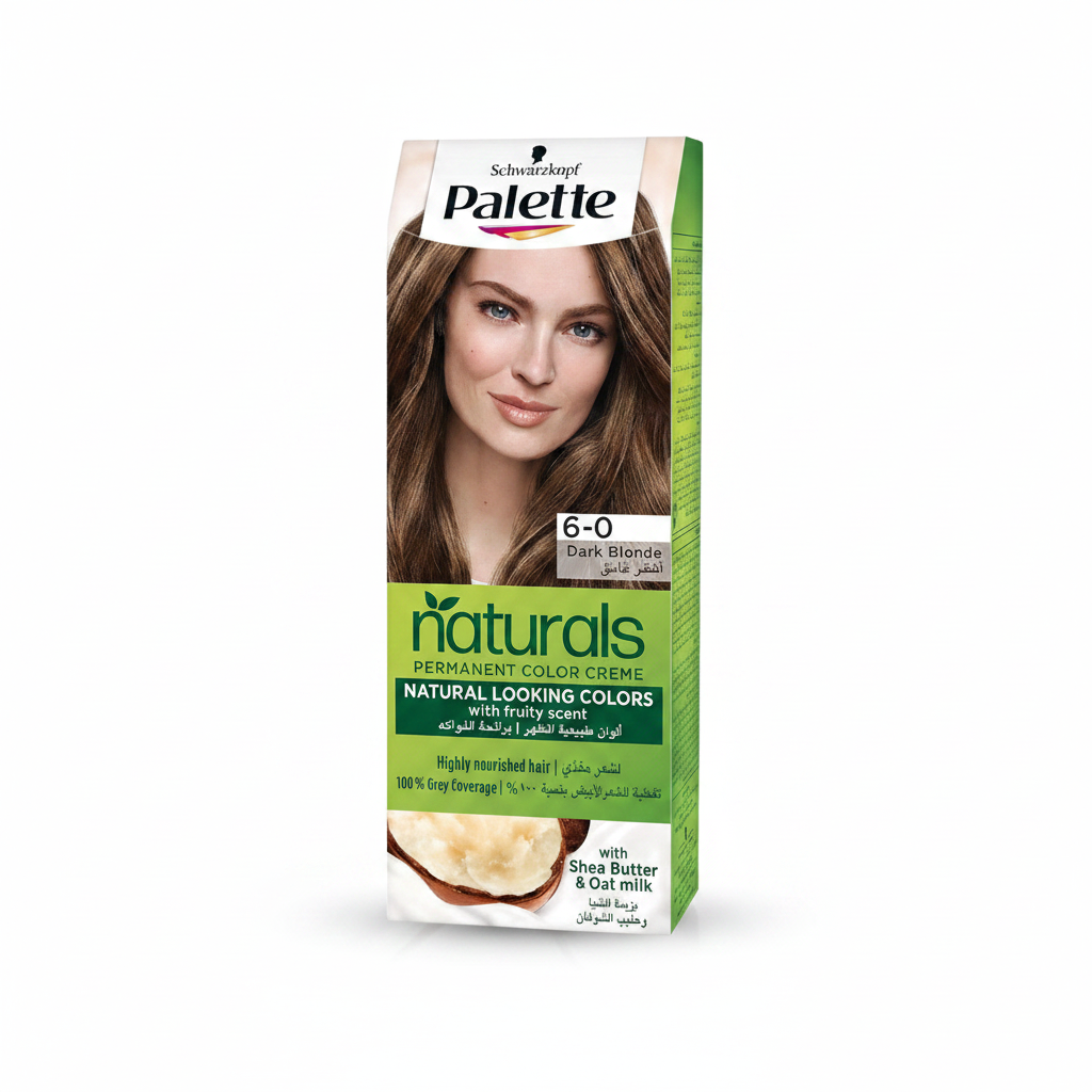 Palette Naturals Color Crème 6-0 Dark Blonde (Pack of 5)