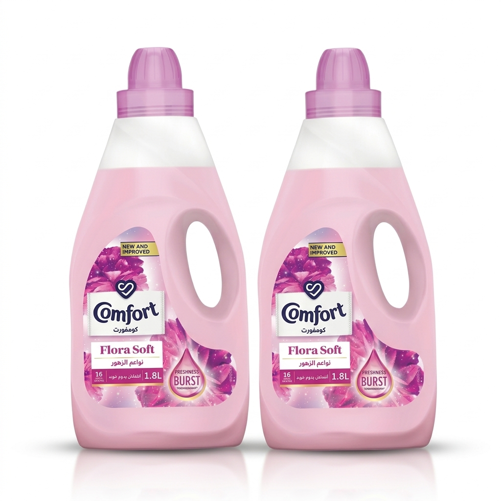 Comfort Fabric Softener Flora Soft 1.8 Ltr - (Pack of 2)