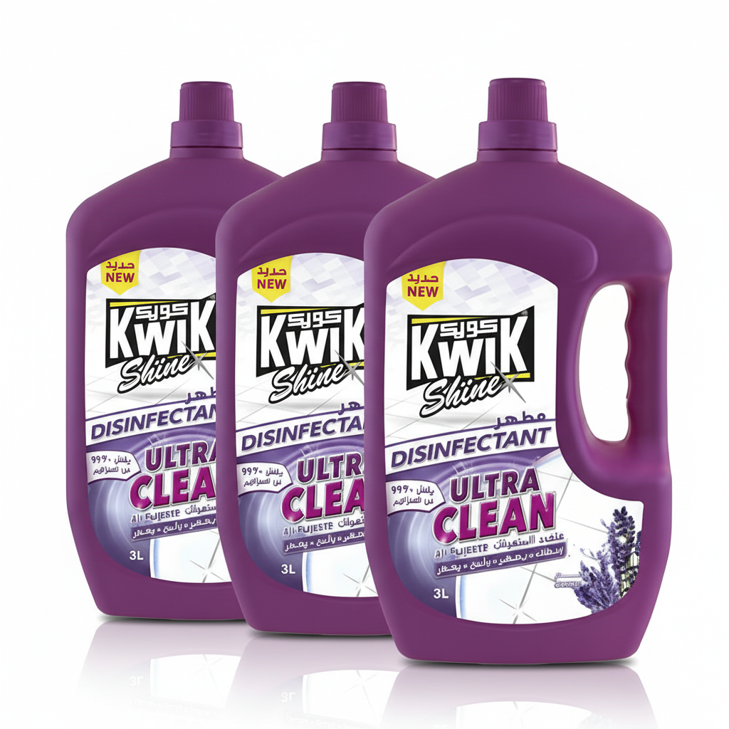 Kwik Ultra Clean Lavendar 3Litre - (Pack of 3)