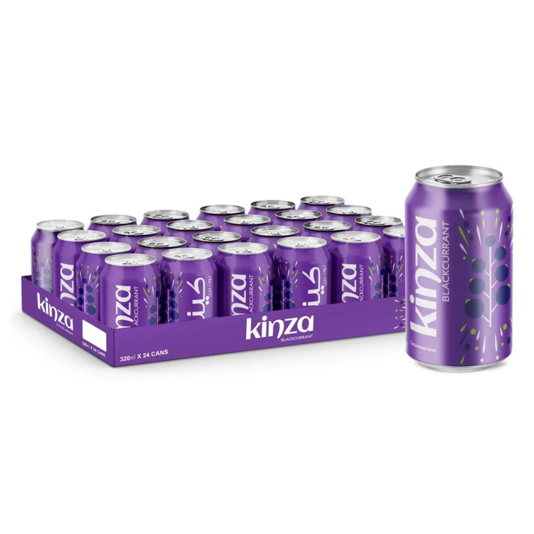 Kinza Black Currant Can 360ml (Pack of 24 Pieces)