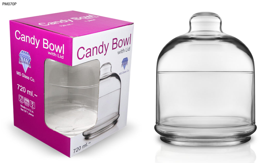 Mahmood Saeed Candy Bowl with Lid 720ml (Pack of 3)