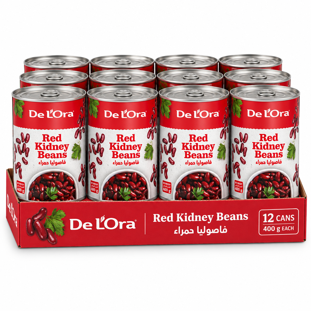 DELORA RED KIDNEY BEANS 400G (Pack Of 12)