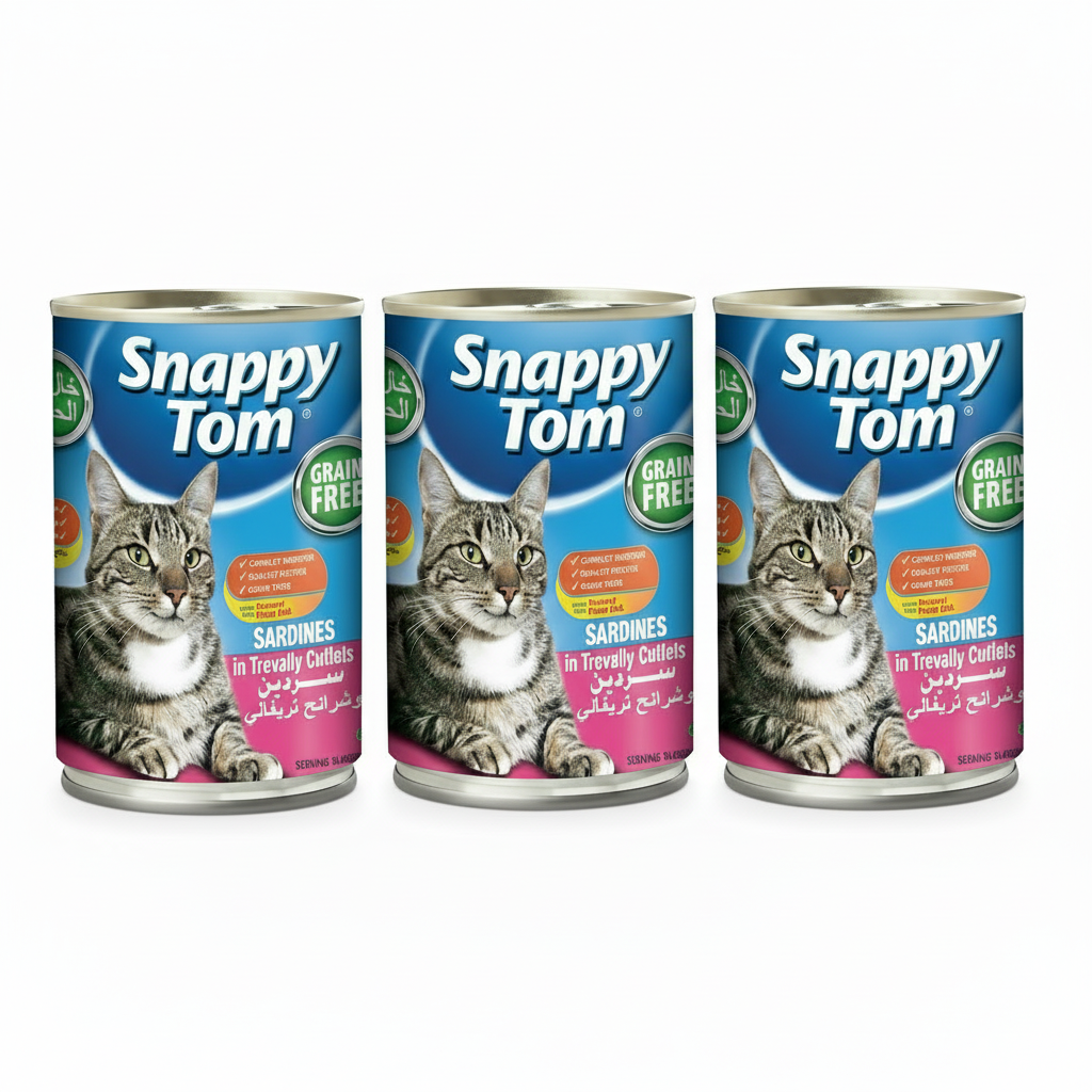Snappy Tom Sardines & Trevalley Cutlets 400g (Pack Of 3)