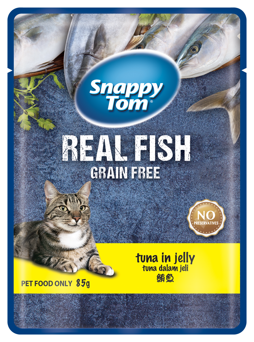 Snappy Tom Tuna In Jelly Pouch 85gm (Pack of 4)