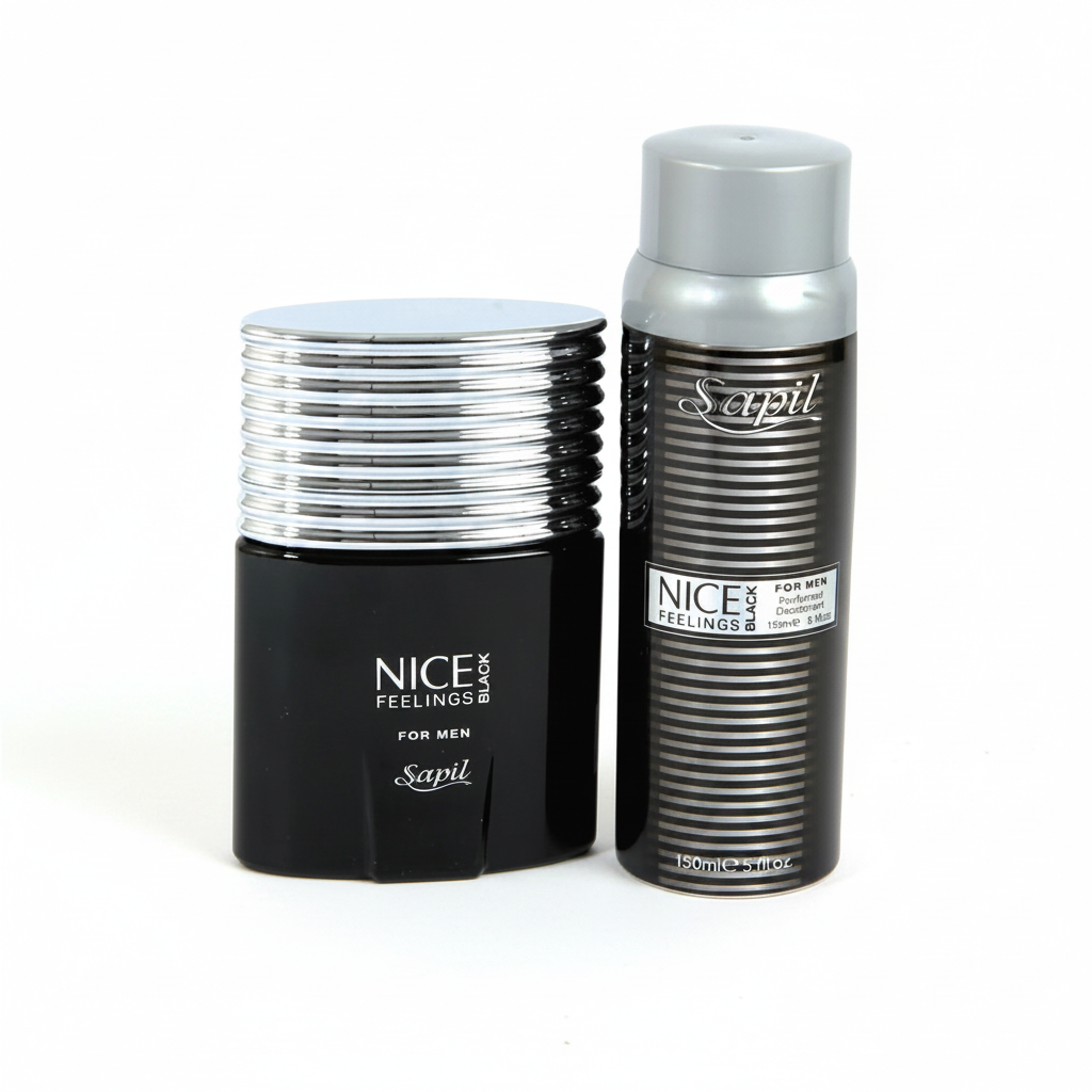 SAPIL NICE FEELING BLACK EDT+DEO(M) 75ML/150ML