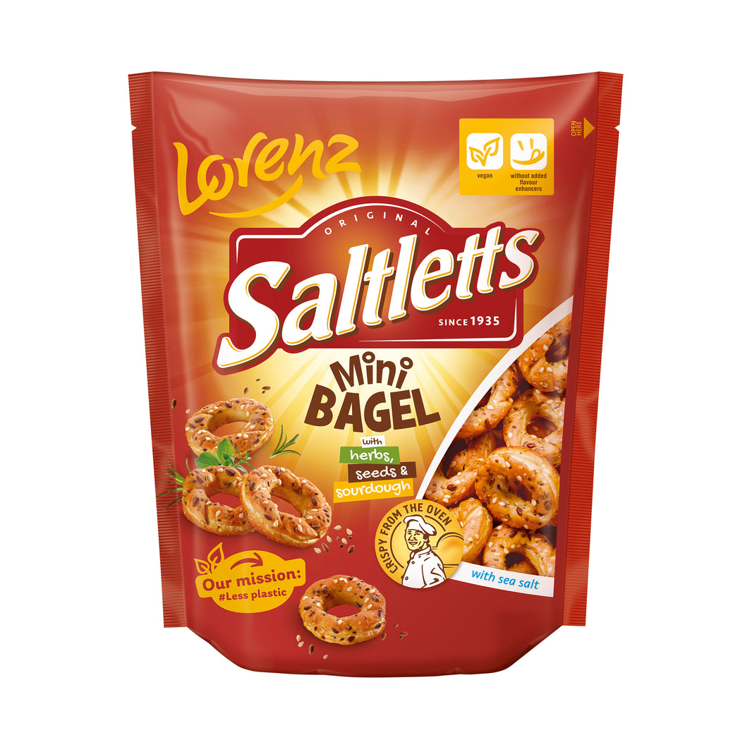 Lorenz Saltletts Mini Bagel 100g (Pack of 3)