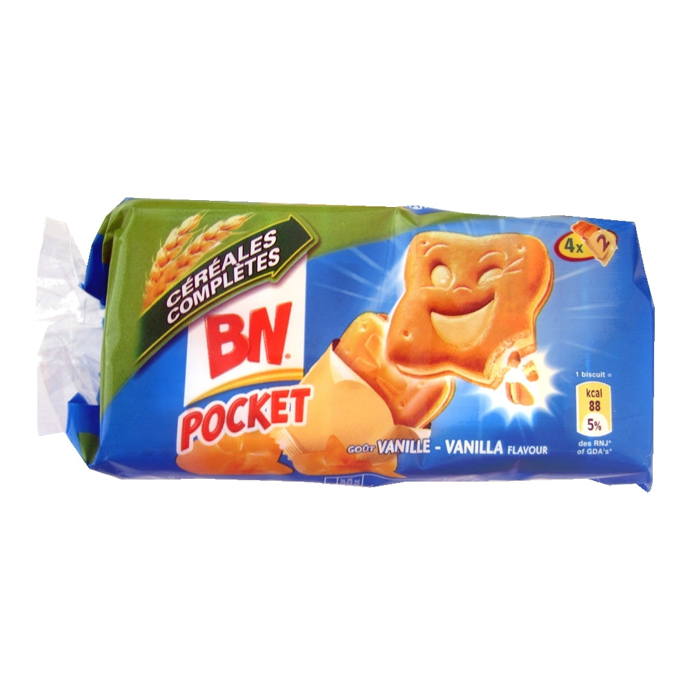 BN Biscuit Pocket 8'S Vanila 150g (Pack of 2)